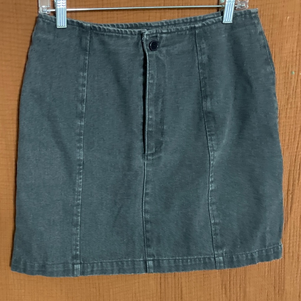 GAP vintage black denim mini skirt
